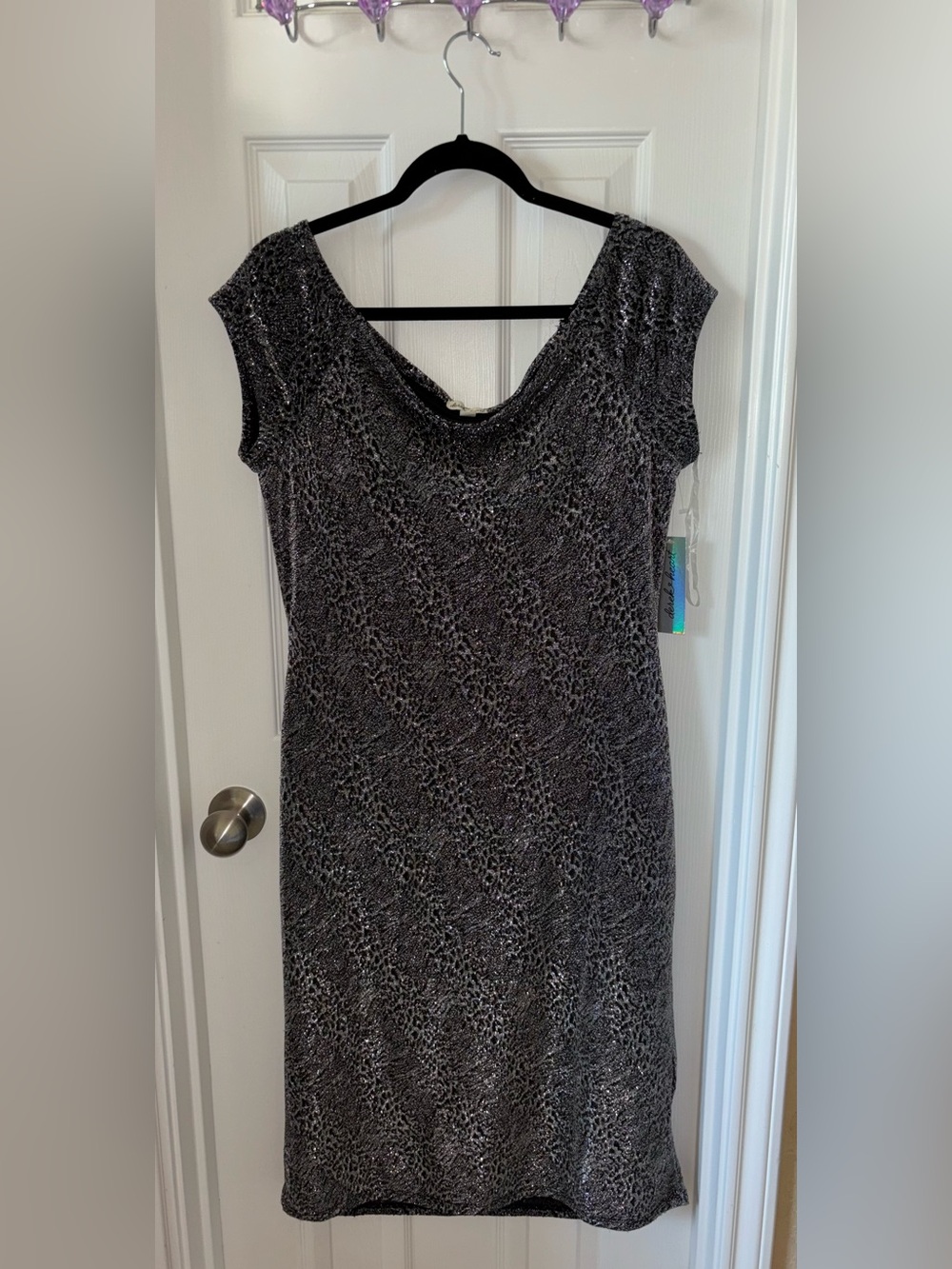Silver Animal Print Dress